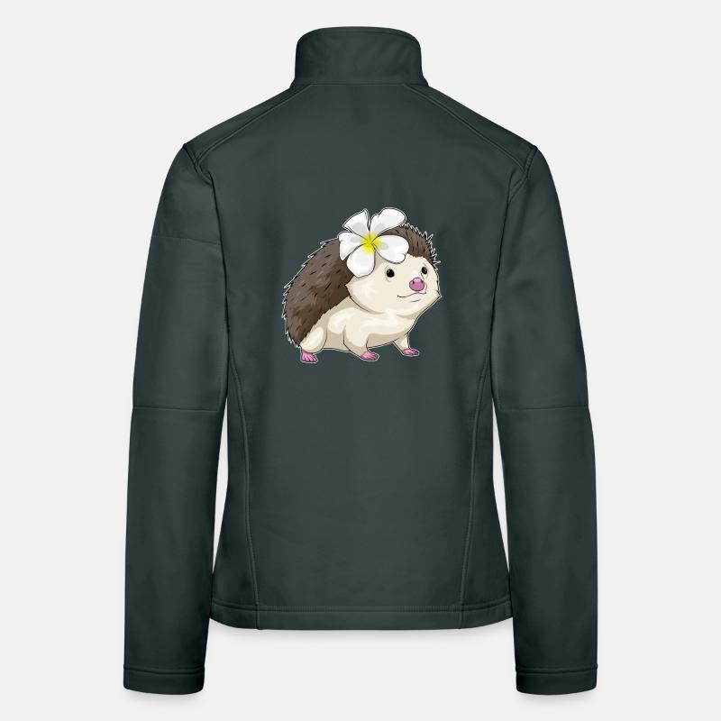 Plumeria hérisson Veste en tissu softshell Femme