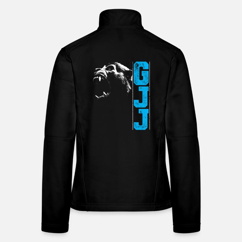 Guerilla Jiu Jitsu Gorilla Head BJJ Geschenk Frauen Softshelljacke