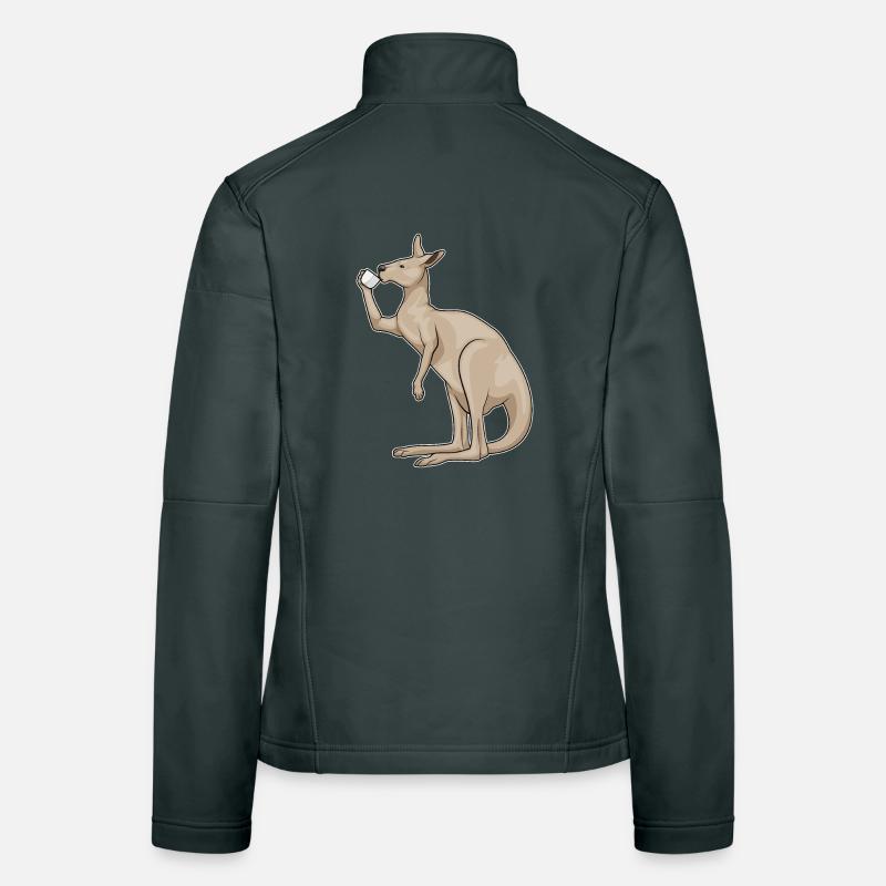 Kangaroo Coffee Mug Women's Softshell Jacket