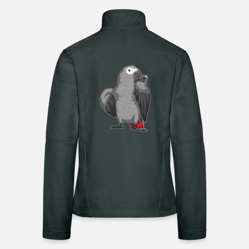 Parrot Singer Microphone Chant Veste en tissu softshell Femme