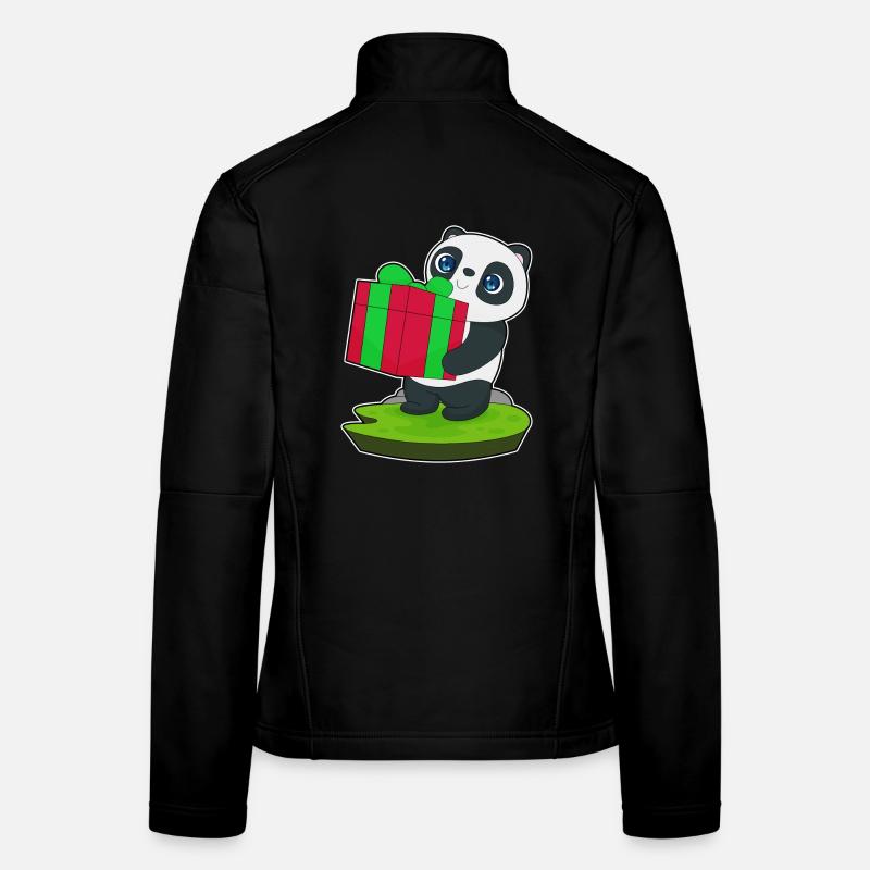 Panda Weihnachten Paket Frauen Softshelljacke