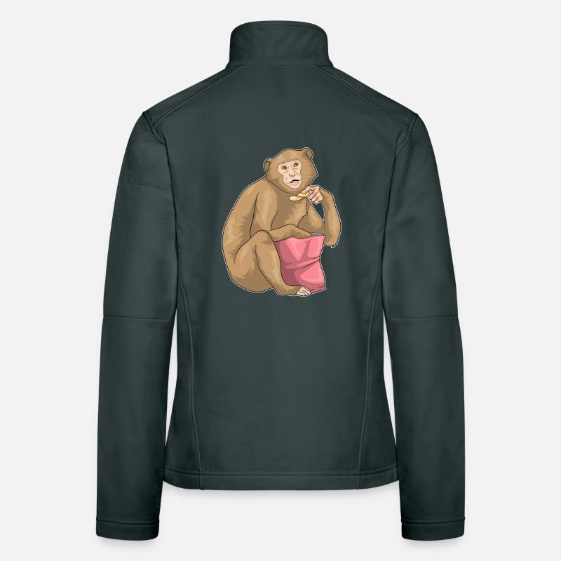 Monkey Potato Chips Women's Softshell Jacket