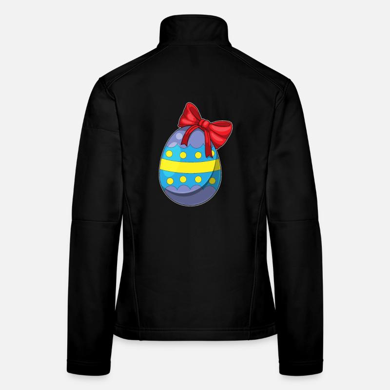 Oeuf de Pâques noeud de Pâques Veste en tissu softshell Femme