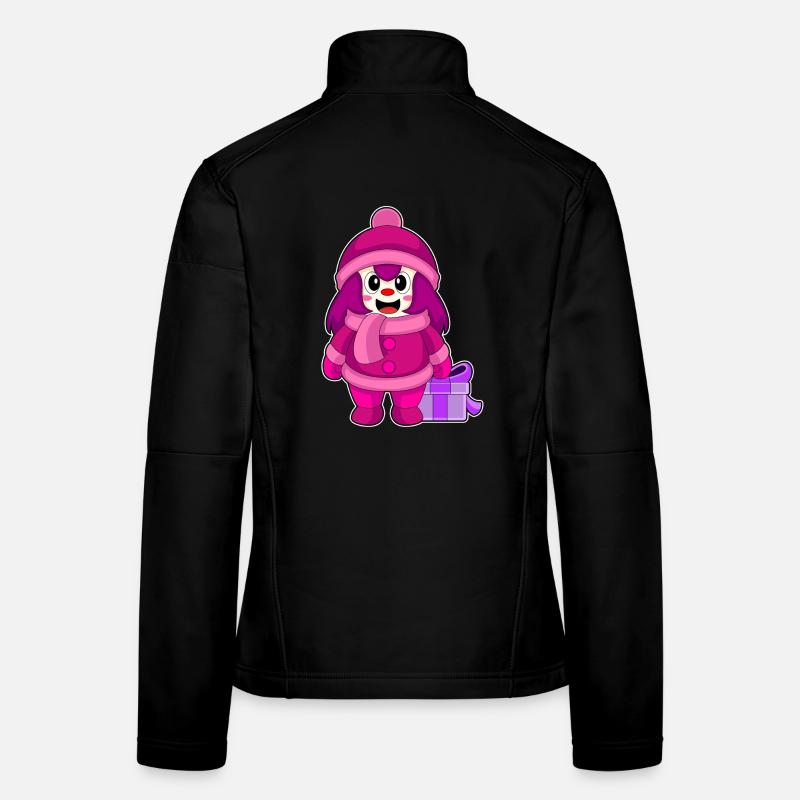 Filles Noël Hiver Veste en tissu softshell Femme