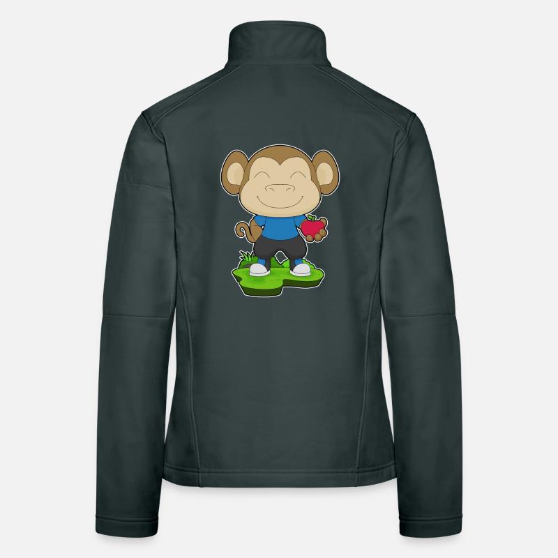 Pomme de singe Veste en tissu softshell Femme