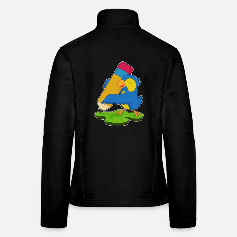École de crayon Perroquet Pupil Veste en tissu softshell Femme