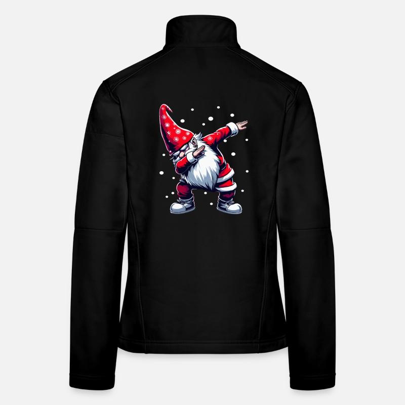 Dabbing Père Noël Dab Père Noël Veste en tissu softshell Femme