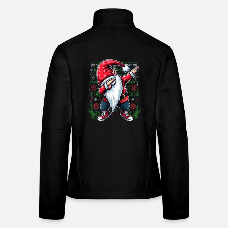 Dabbing Saint-Nicolas Noël moche Veste en tissu softshell Femme