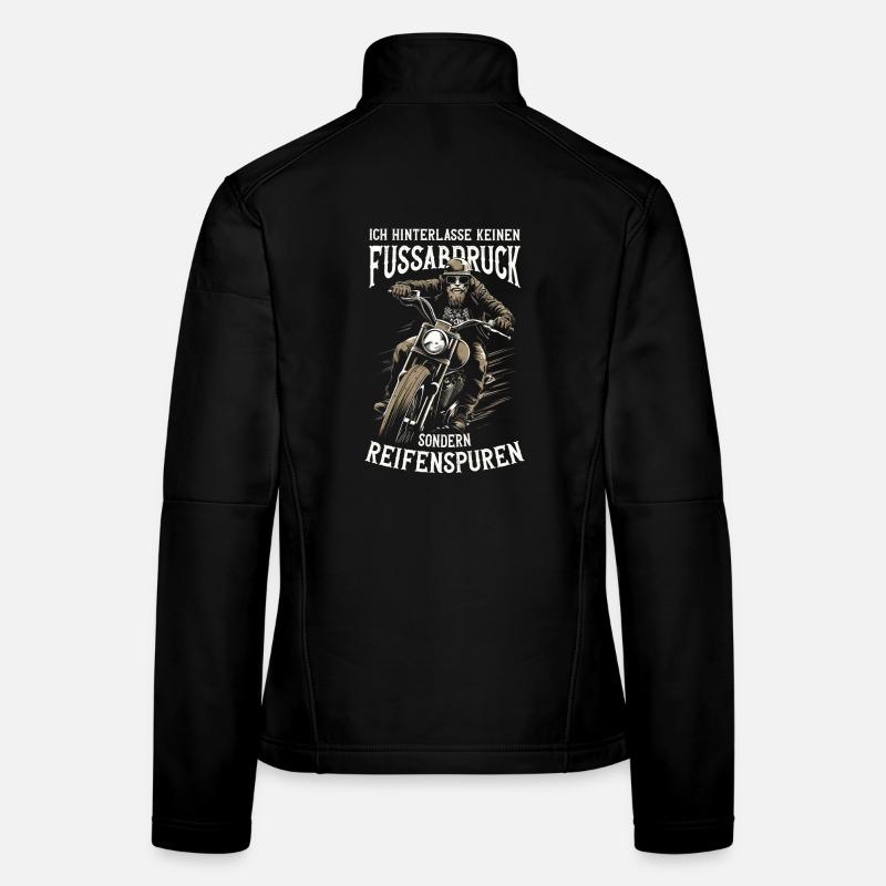 Ich hinterlasse Reifenspuren – Biker Spruch Frauen Softshelljacke