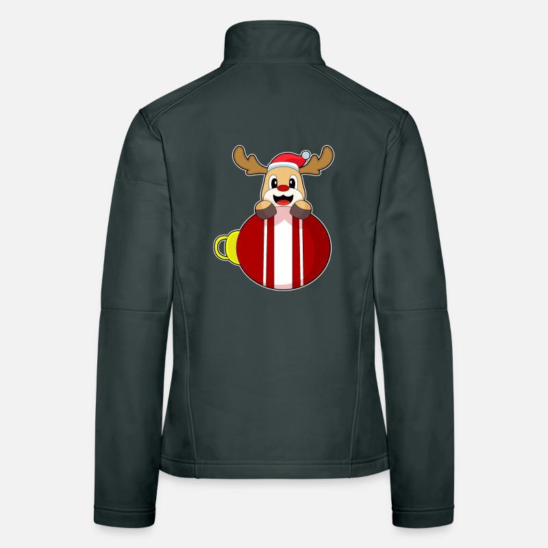 Rentier Weihnachten Weihnachtskugel Frauen Softshelljacke