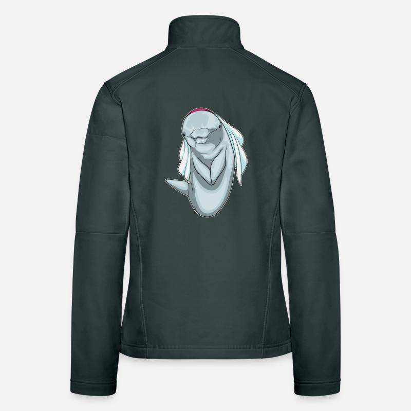 Dauphin voile de mariée mariage Veste en tissu softshell Femme