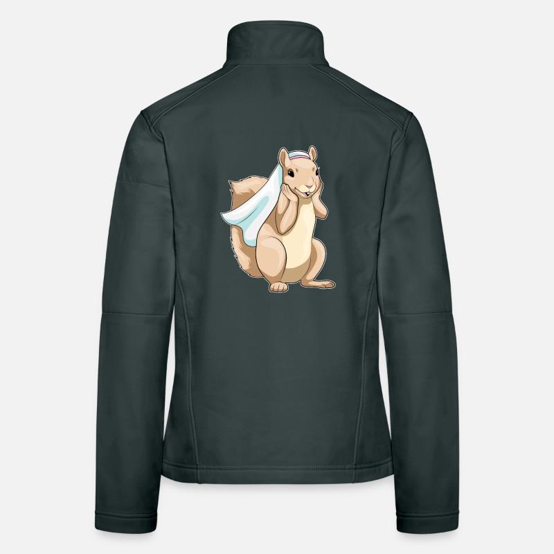 Eichhörnchen Braut Schleier Hochzeit Frauen Softshelljacke