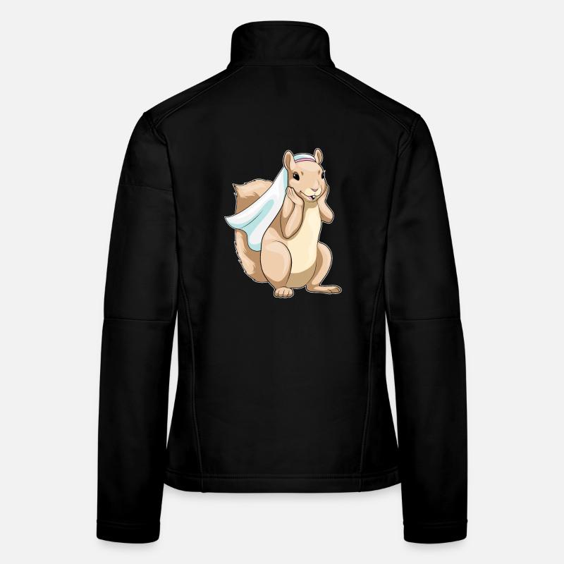 Eichhörnchen Braut Schleier Hochzeit Frauen Softshelljacke