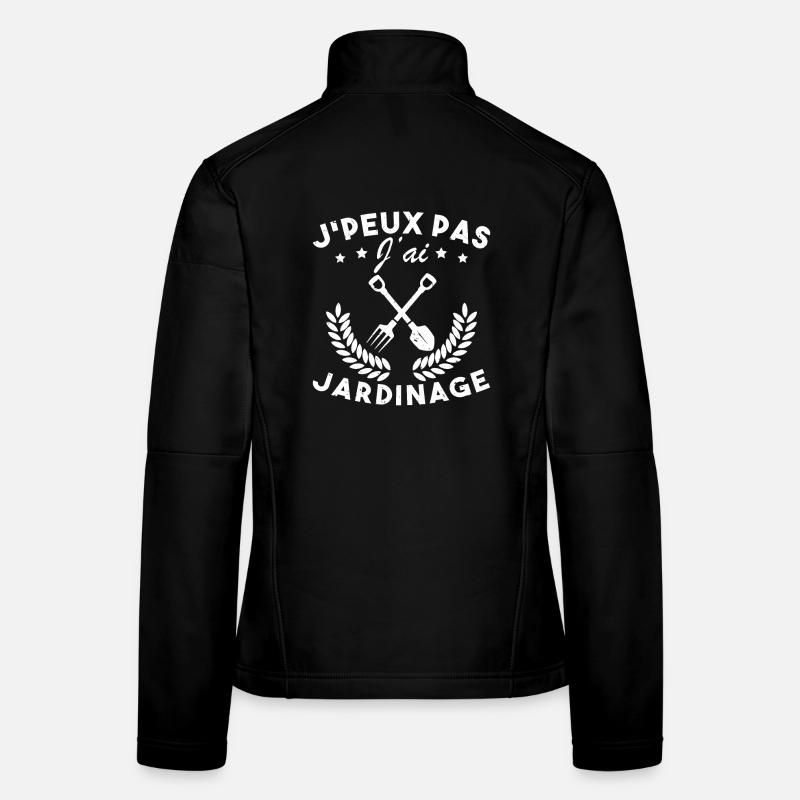 I can't I have gardening - Women's Softshell Jacket - black