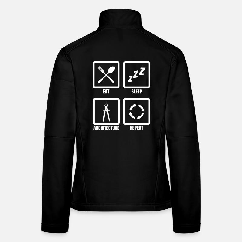 Manger Sommeil Architecture Répéter Veste en tissu softshell Femme