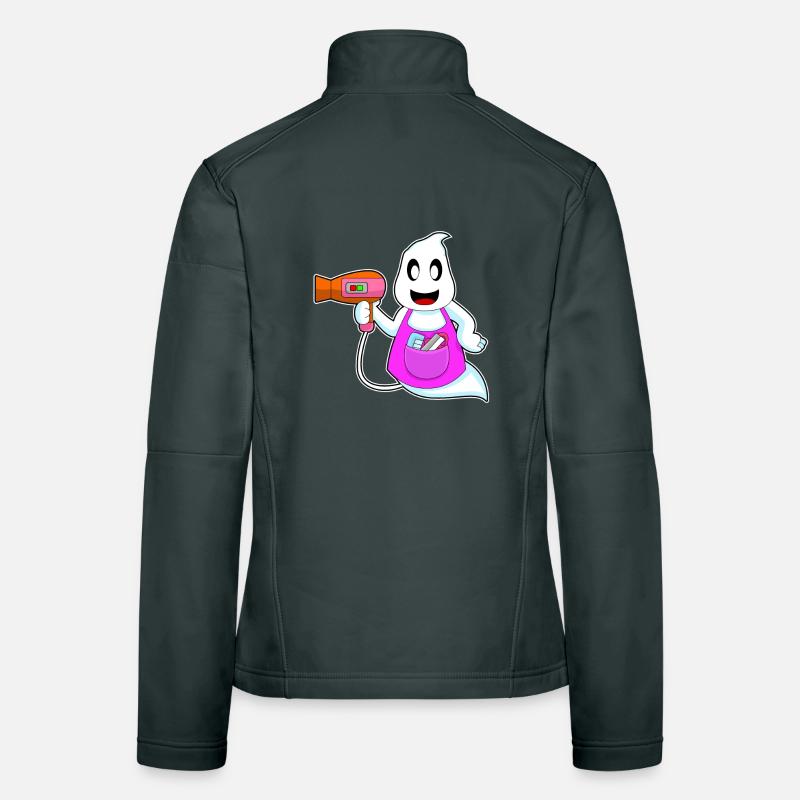 Coiffeur Ghost Halloween Veste en tissu softshell Femme