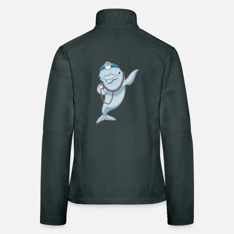 Stéthoscope Dolphin Doctor Veste en tissu softshell Femme