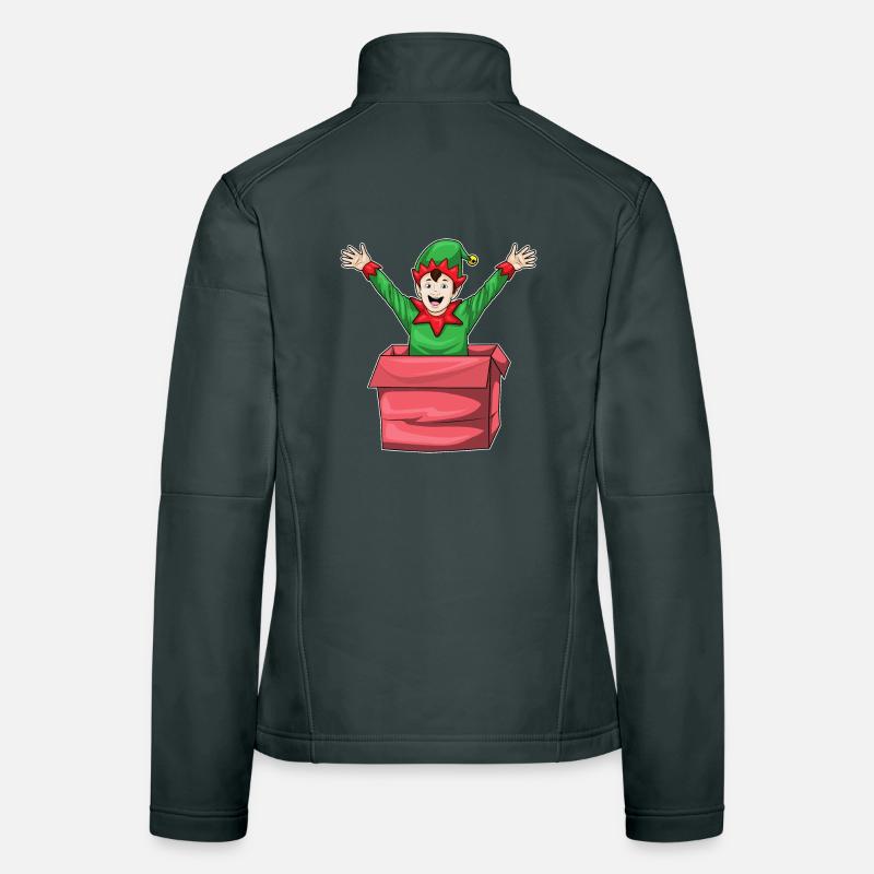 Elf Christmas Box Women's Softshell Jacket