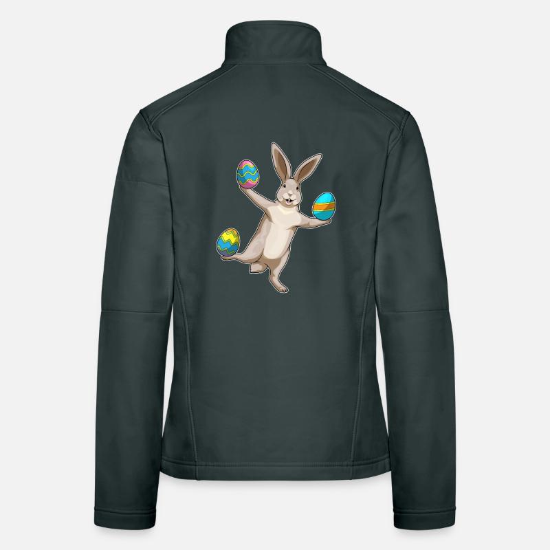 Danse de Pâques du lapin Veste en tissu softshell Femme