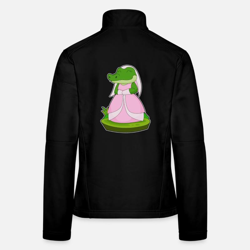 Crocodile Bridal Veil Wedding Women's Softshell Jacket
