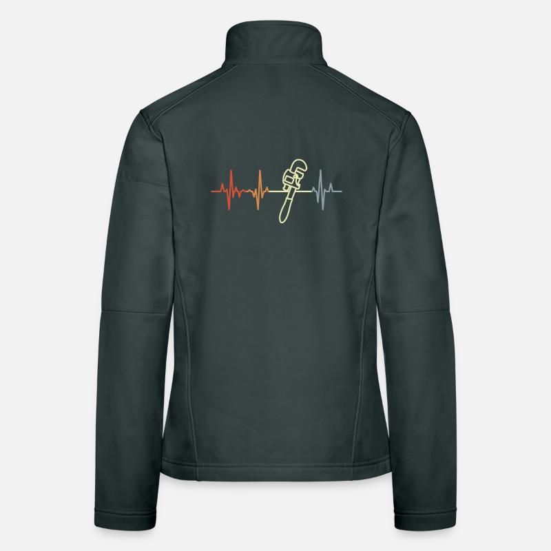 Pipe Wrench Heart Palpitations Women's Softshell Jacket