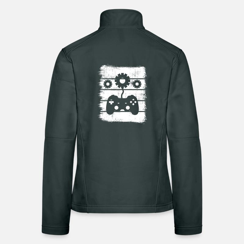 Conception de jeux Veste en tissu softshell Femme