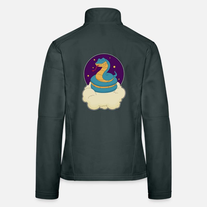Snake Clouds Women's Softshell Jacket
