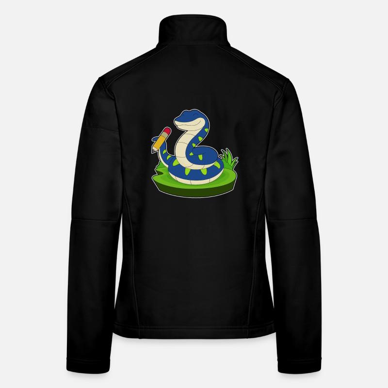 École de crayon Snake Student Veste en tissu softshell Femme