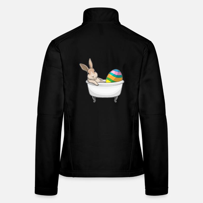 Baignoire de Pâques Bunny Veste en tissu softshell Femme