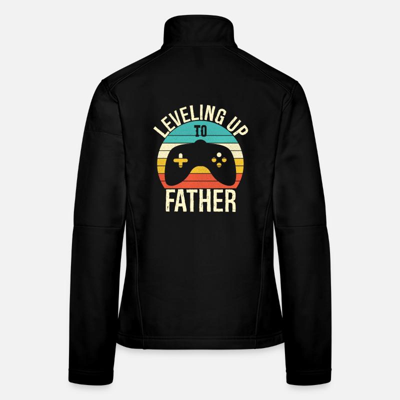 Leveling up to father Veste en tissu softshell Femme