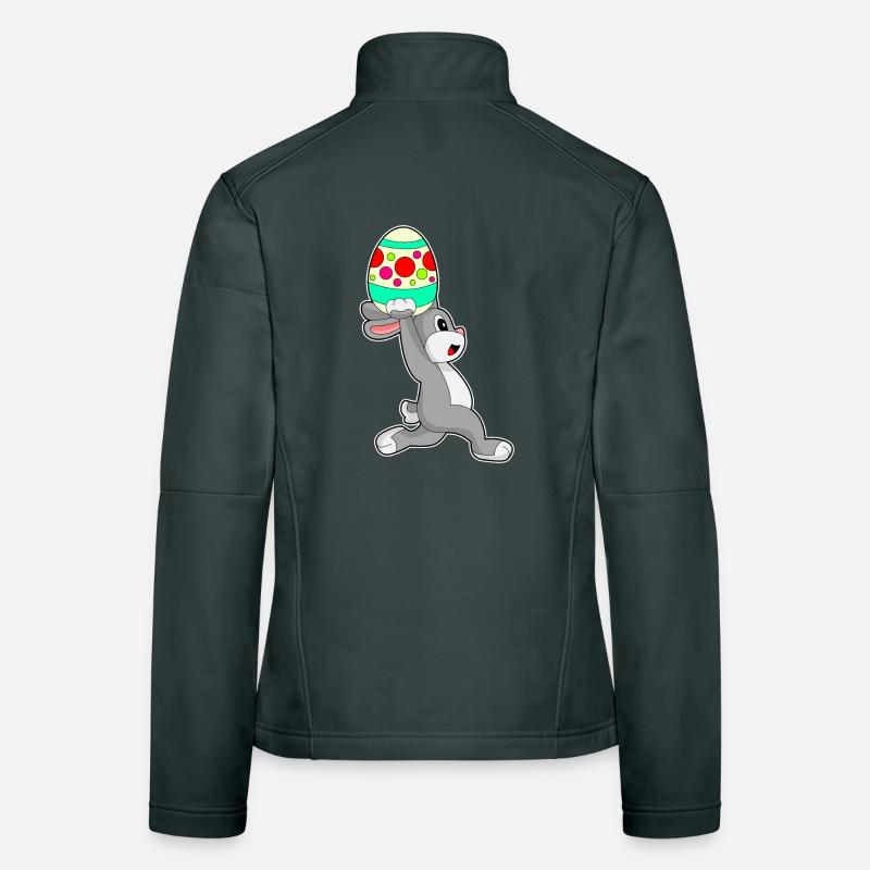 Jogging de Pâques avec un lapin Veste en tissu softshell Femme
