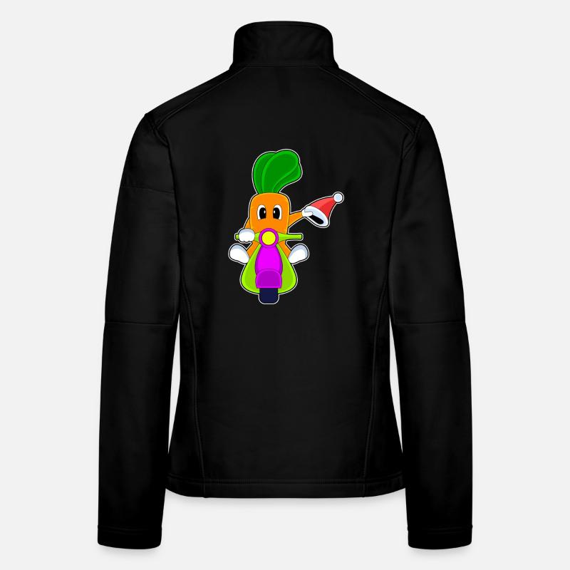 Karotte Weihnachten Motorroller Frauen Softshelljacke