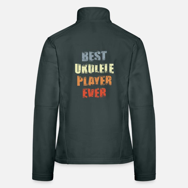 Ukulele Player Women's Softshell Jacket
