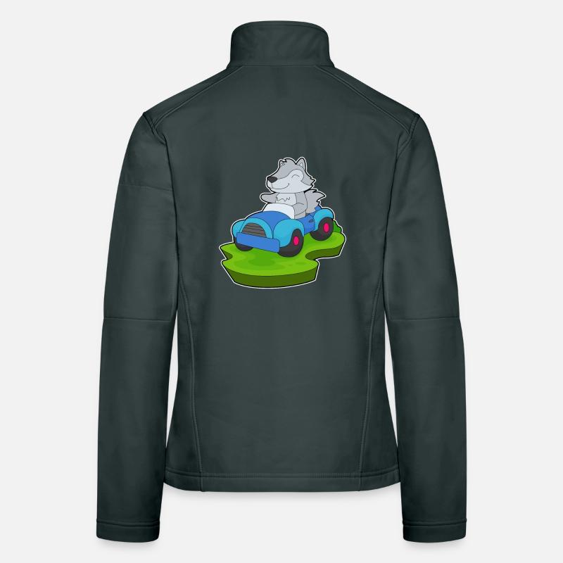Wolf Auto Frauen Softshelljacke