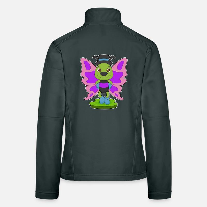 Butterfly Hat Women's Softshell Jacket