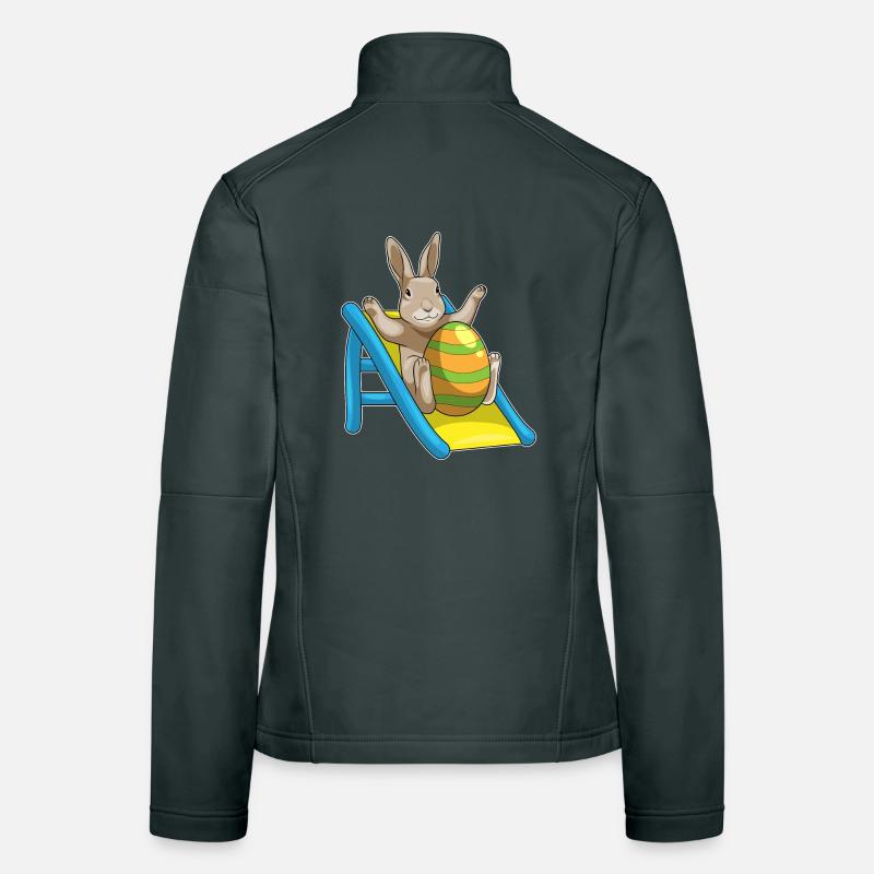 Diapositive de Pâques du Lapin Veste en tissu softshell Femme
