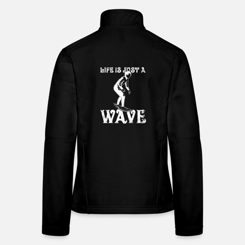 Life Is Just A Wave Frauen Softshelljacke