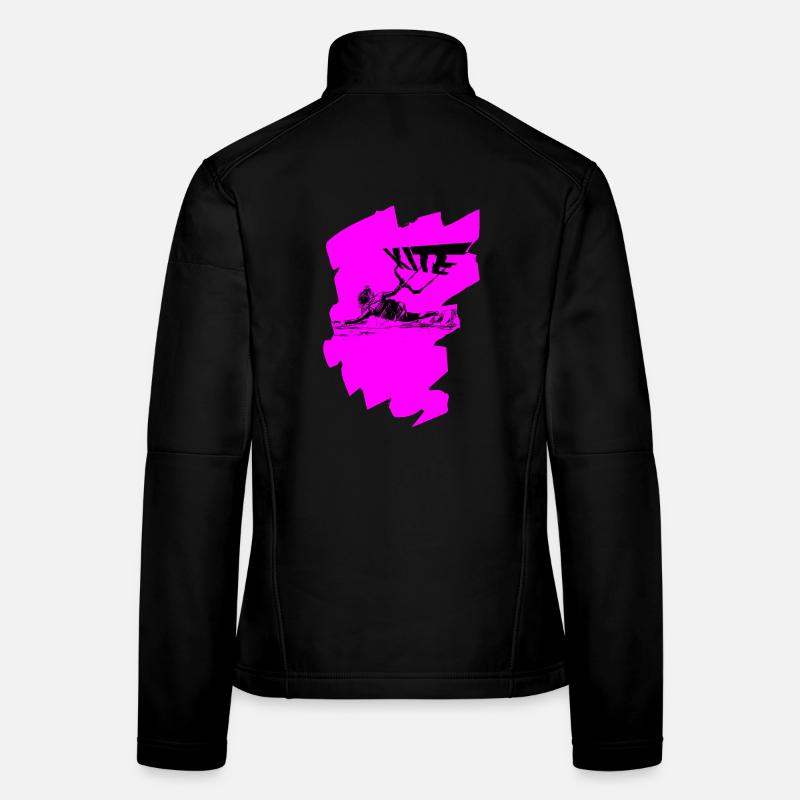 Pink Kite - Frauen Softshelljacke - Schwarz