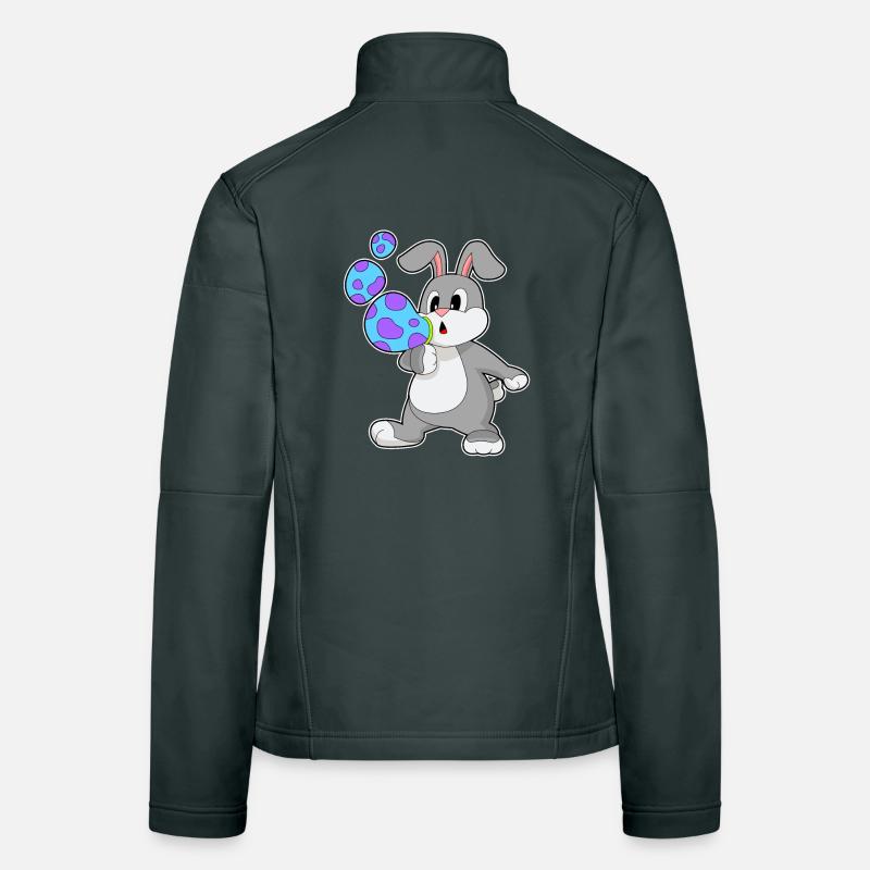 Bunny Soap Bubbles Women's Softshell Jacket