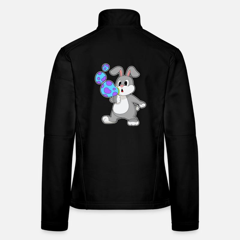 Hase Seifenblasen - Frauen Softshelljacke - Schwarz