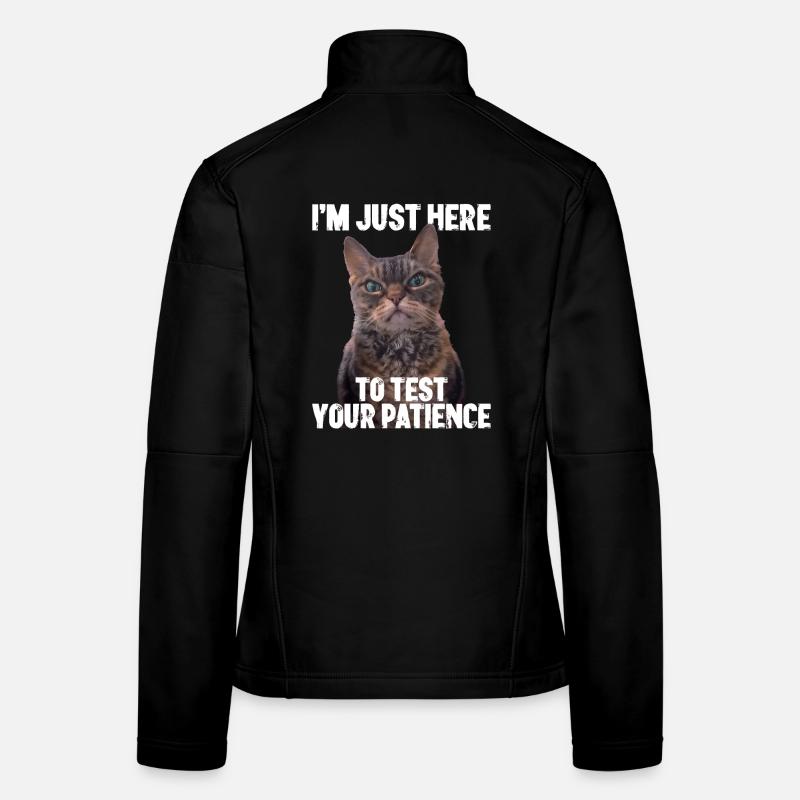 Juste ici pour tester votre patience Veste en tissu softshell Femme