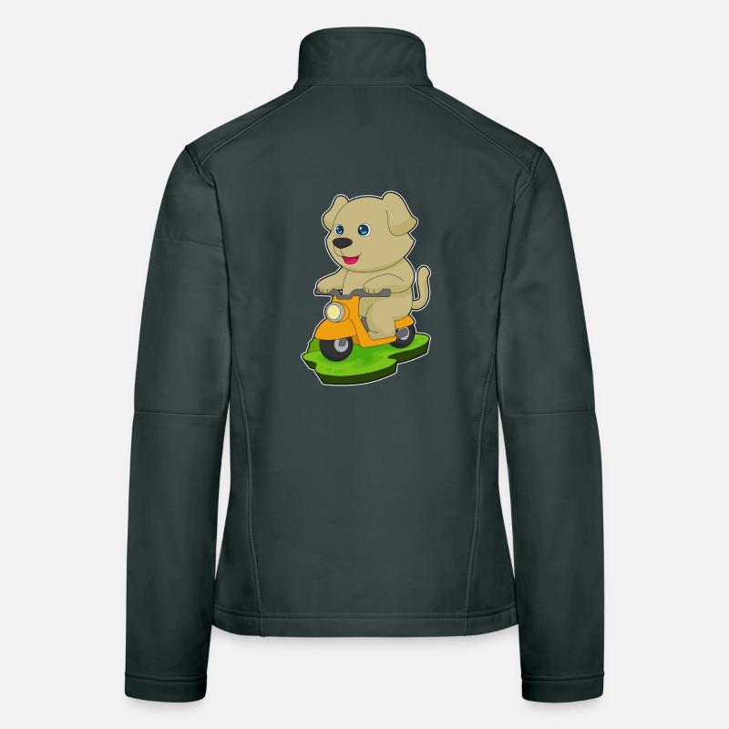 Hund Motorroller Frauen Softshelljacke