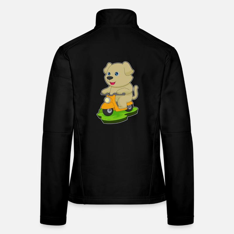 Hund Motorroller Frauen Softshelljacke