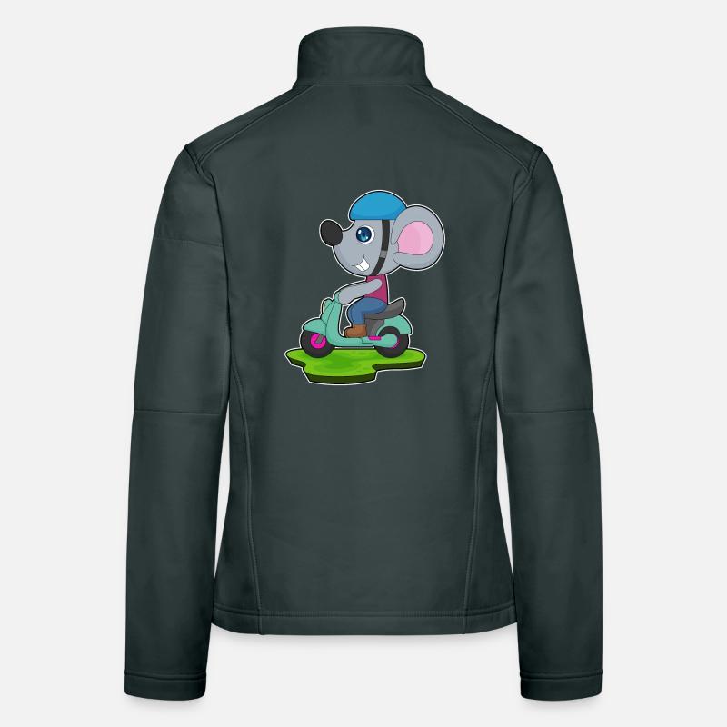 Mouse Scooter Women's Softshell Jacket