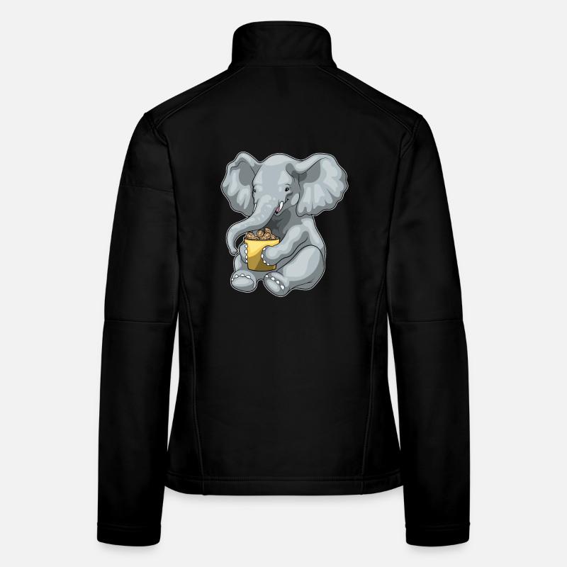 Cacahuètes éléphant Veste en tissu softshell Femme