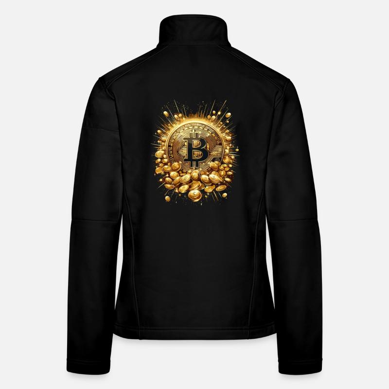 Explosion de Bitcoin Crypto Enthousiastes Veste en tissu softshell Femme