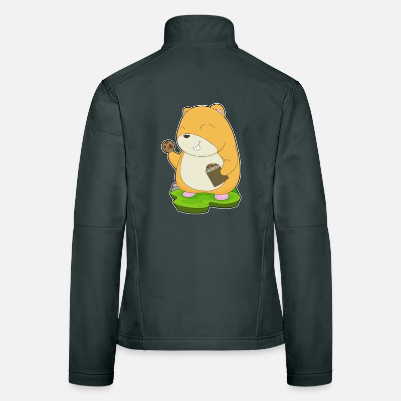 Hamster Cookie Frauen Softshelljacke