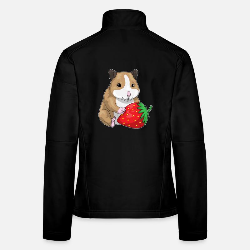 Hamster Strawberry Women's Softshell Jacket