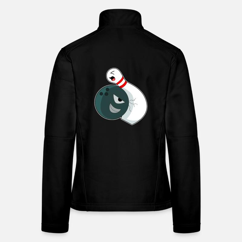 Bowling Bowling Ball Pin Women's Softshell Jacket