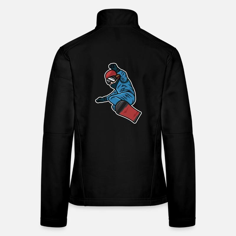 Petit snowboarder Veste en tissu softshell Femme